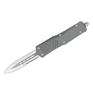 CobraTec Large FS-X Grey Dagger 1-Side Serrated