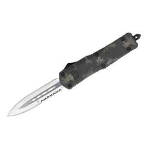 CobraTec Medium FS-3 Urban Multi-Cam Dagger 1-Side Serrated