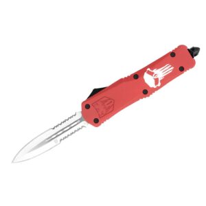 CobraTec Large FS-3 Punisher Red Dagger 2-Side Serrated