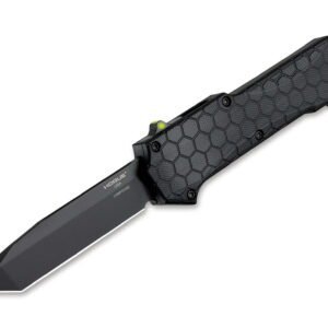 Hogue Compound OTF Automatic 3.5 Tanto G10 Solid Black PVD