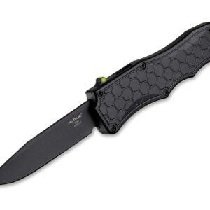 Hogue Exploit OTF Automatic 3.5 Clippoint Aluminum Black PVD
