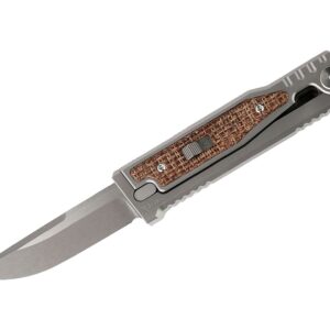 Reate MINI-EXO Burlap Micarta Drop Point