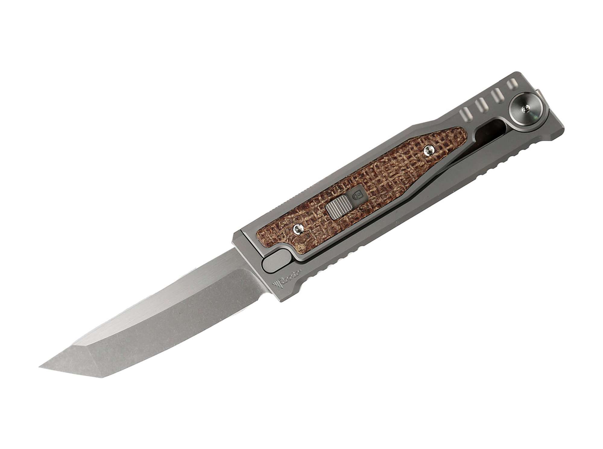 Reate MINI-EXO Burlap Micarta Tanto
