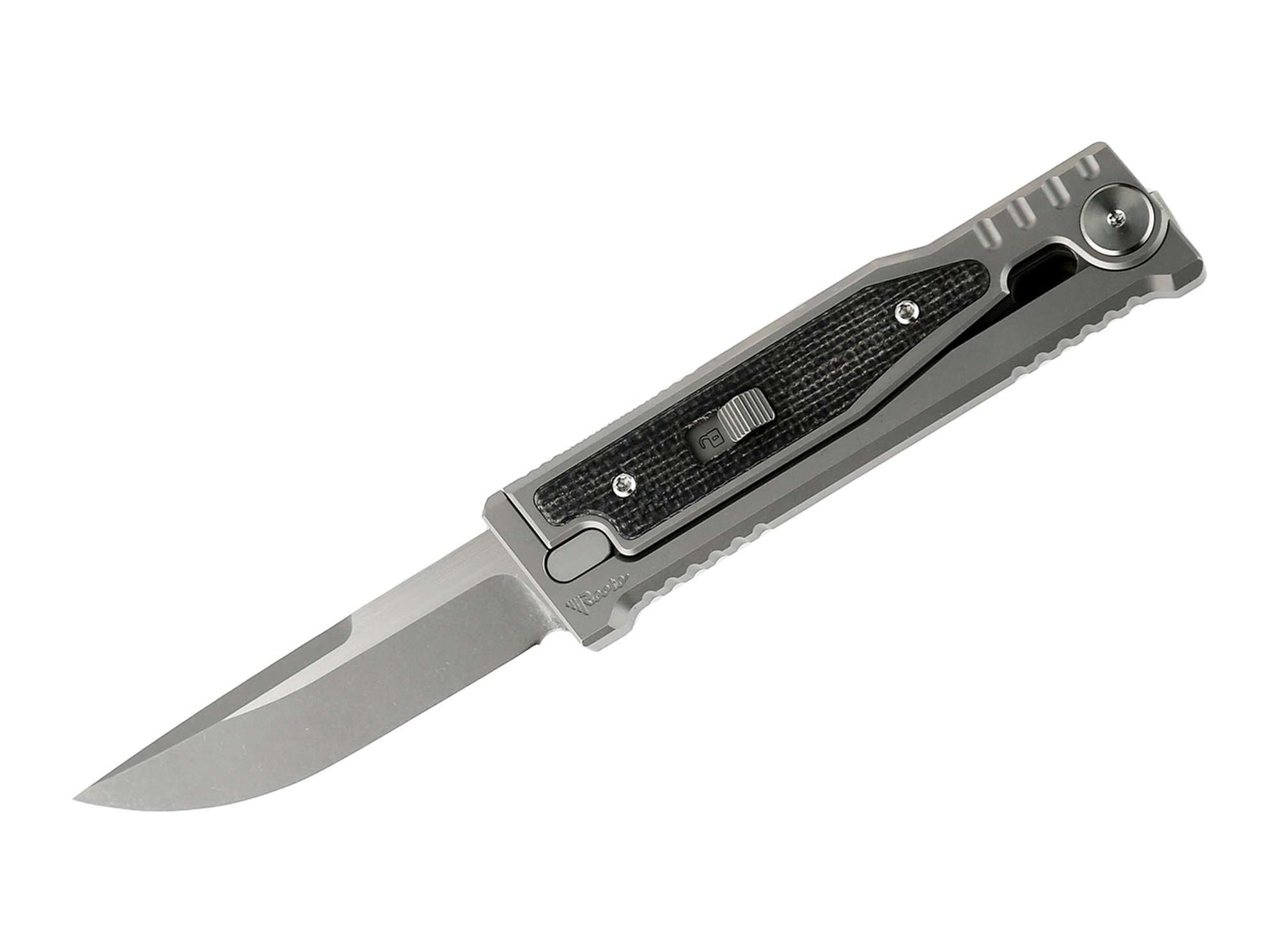 Reate MINI-EXO Black Micarta Drop Point