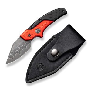 CIVIVI Typhoeus Aluminum Red & Black Damascus