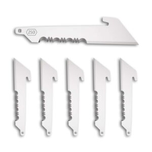 Outdoor Edge 2.5" Serrated Utility Replacement Blades 6-Pack