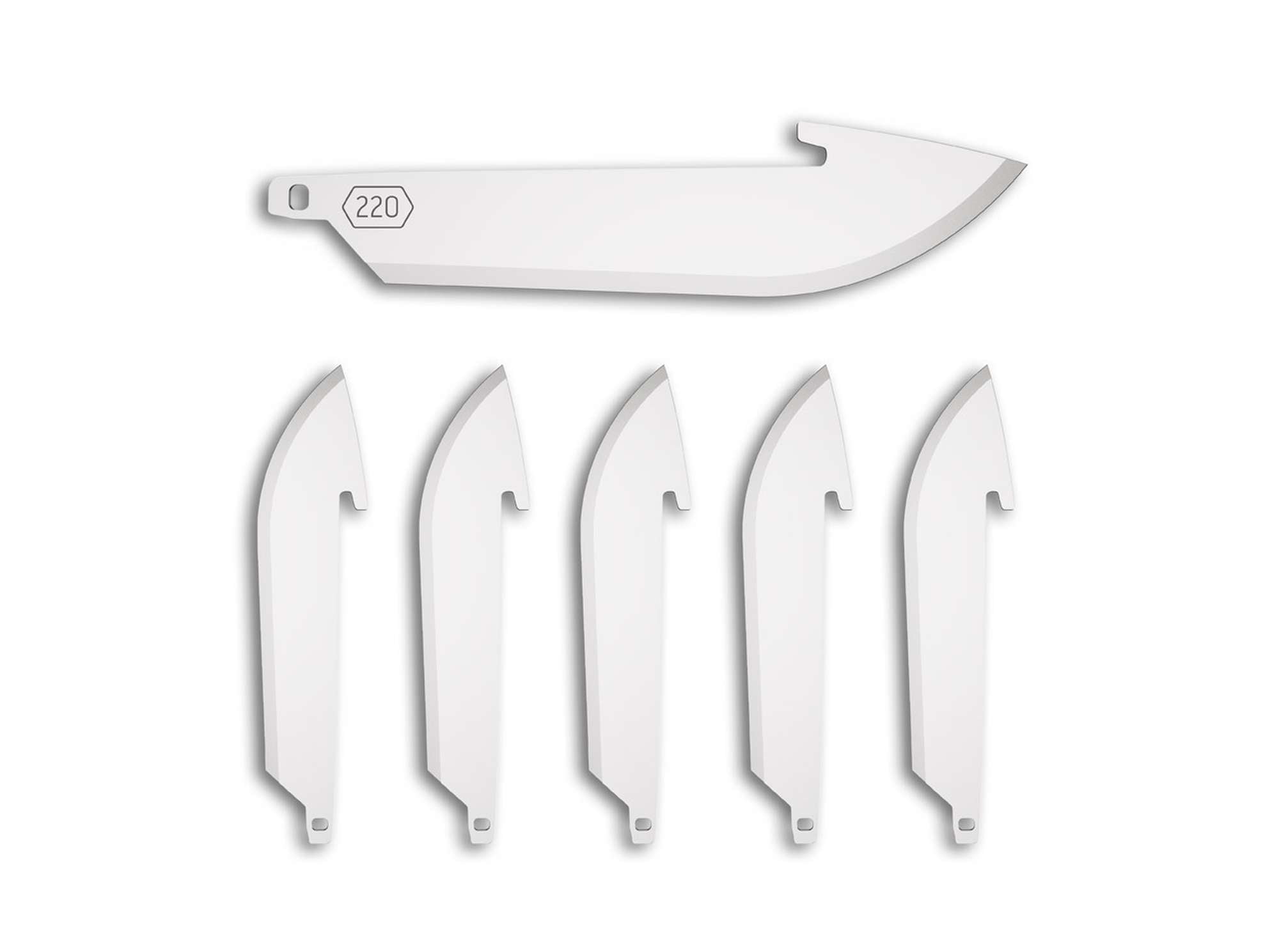 Outdoor Edge 2.2" Drop Point Replacement Blades 6-Pack