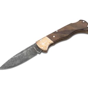 Böker Manufaktur Solingen Folding Hunter Mokume Walnut Black Stonewash