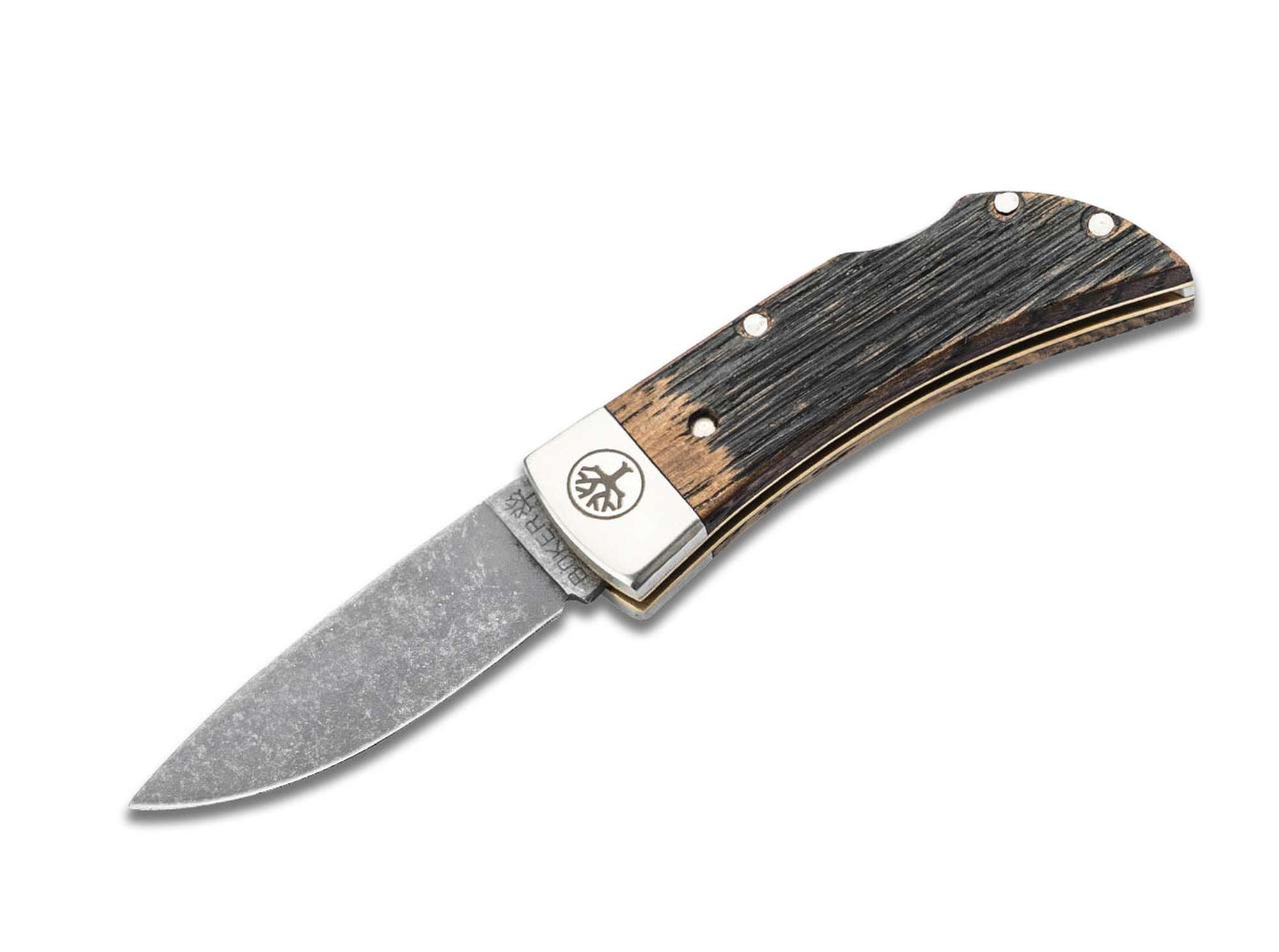 Böker Manufaktur Solingen Pocket Oak Beer Barrel Dark Stonewash