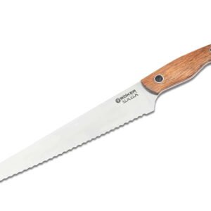 Böker Manufaktur Solingen Saga Bread Knife Pearl Wood Satin Finish