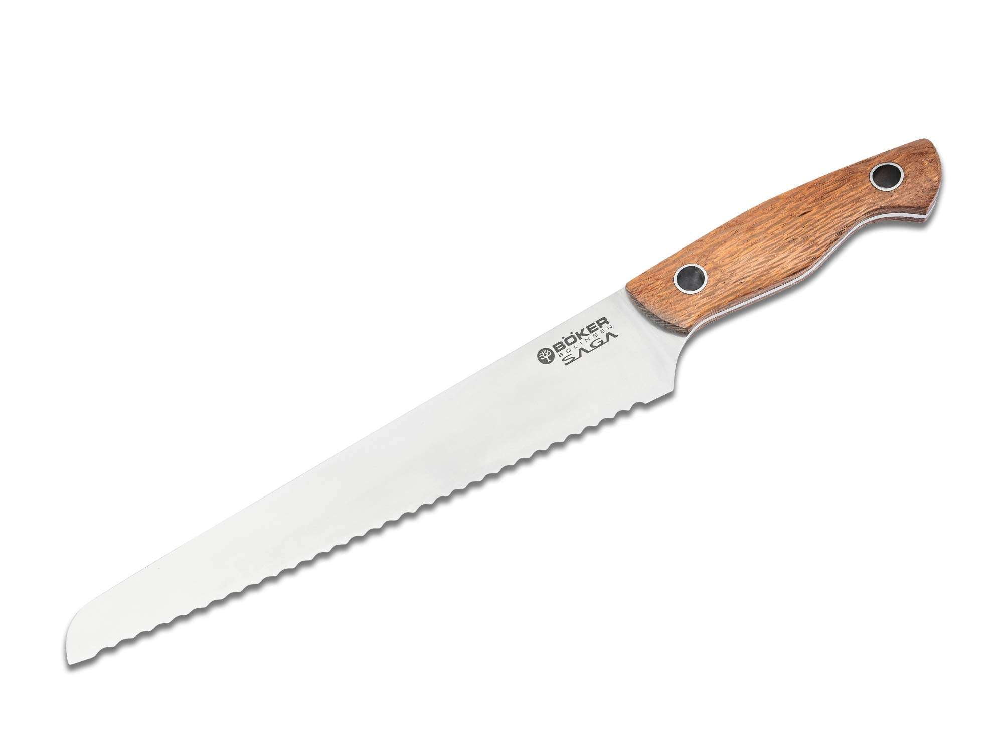 Böker Manufaktur Solingen Saga Bread Knife Pearl Wood Satin Finish