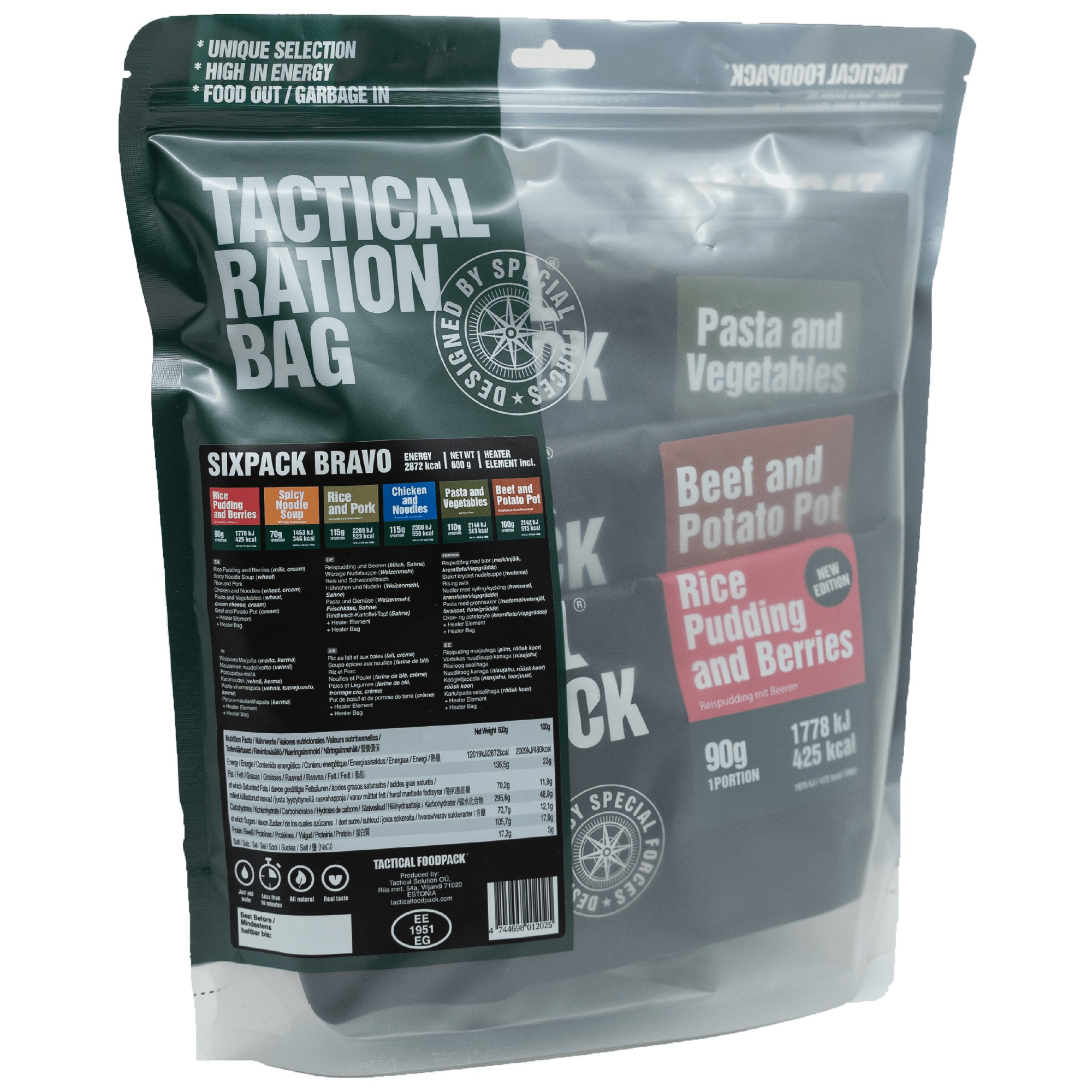 Tactical Foodpack Tactical Sixpack Bravo 600g
