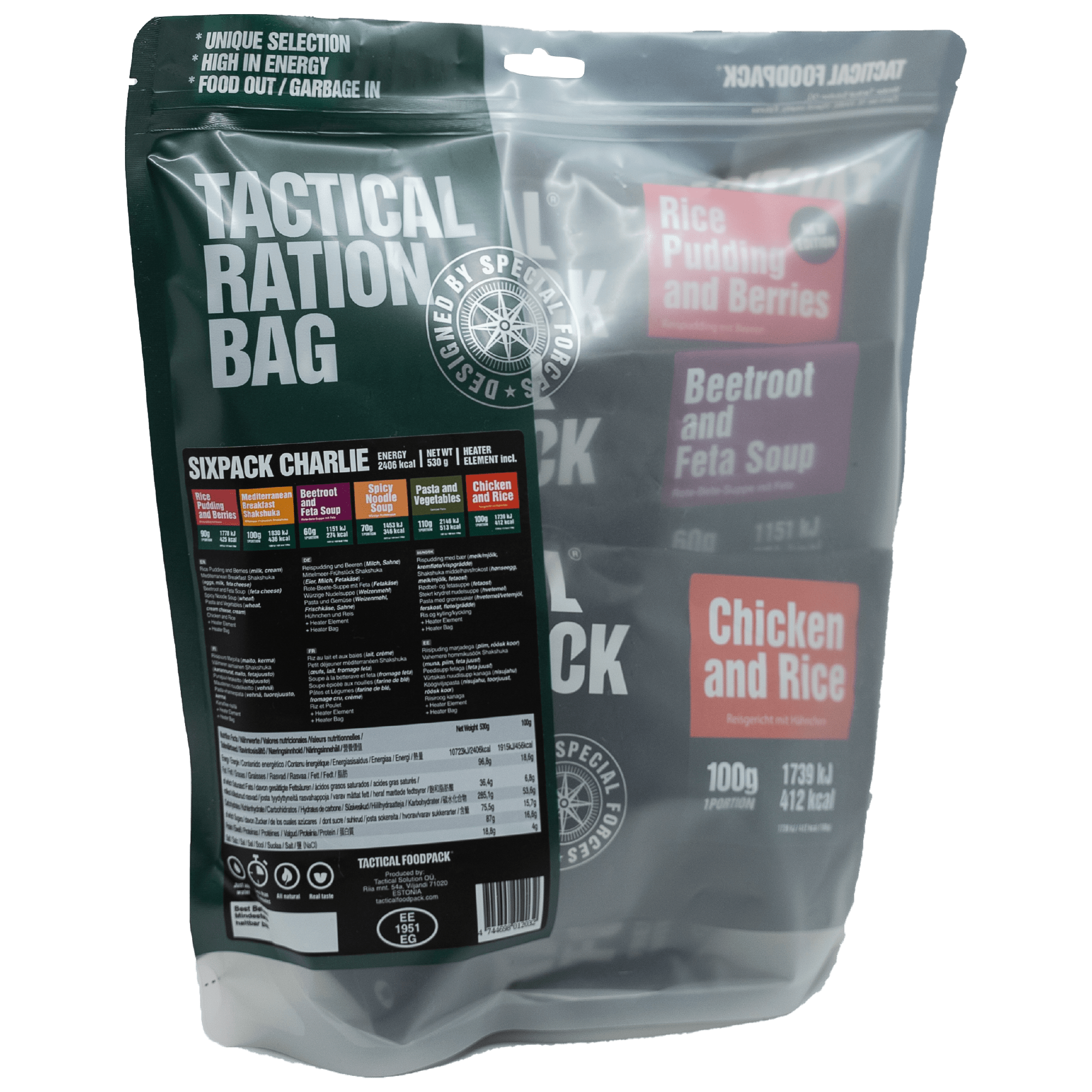 Tactical Foodpack Tactical Sixpack Charlie 530g