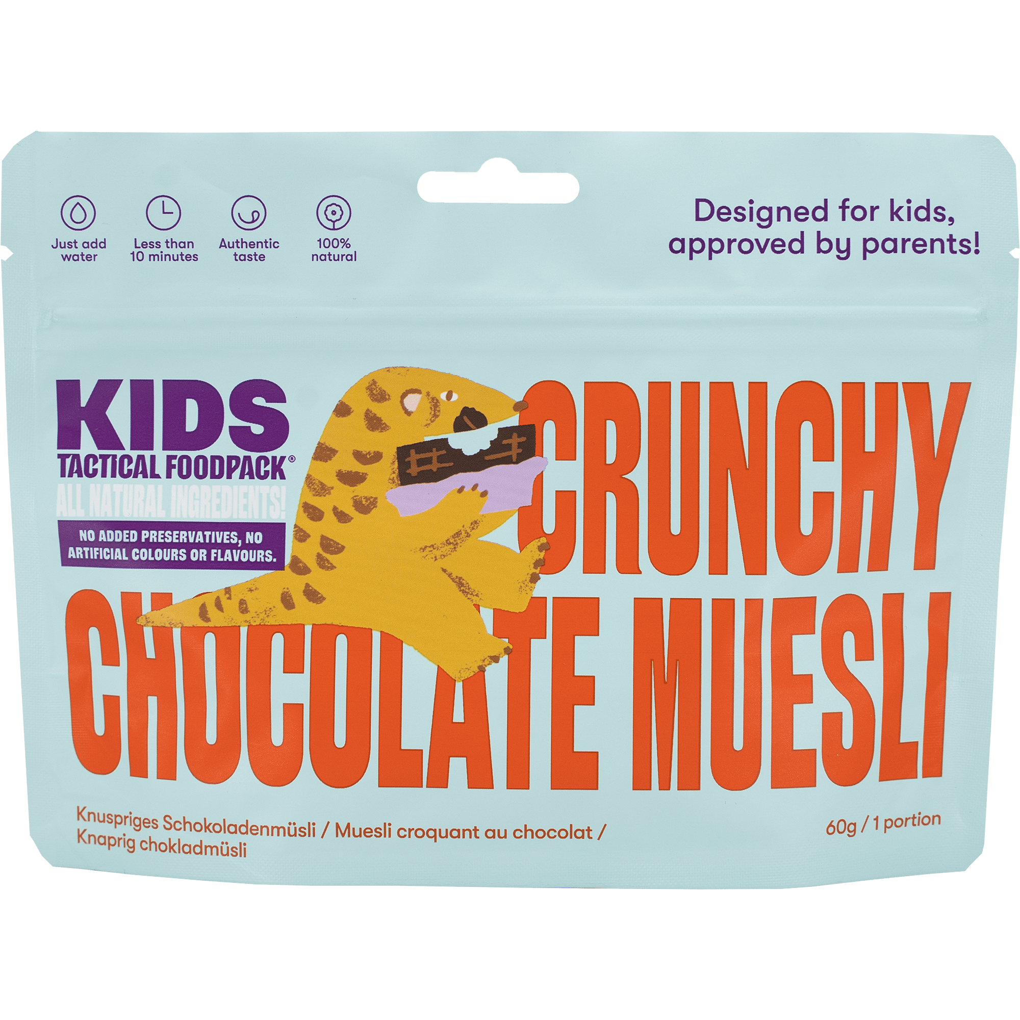 Tactical Foodpack KIDS Crunchy Chocolate Muesli 60g