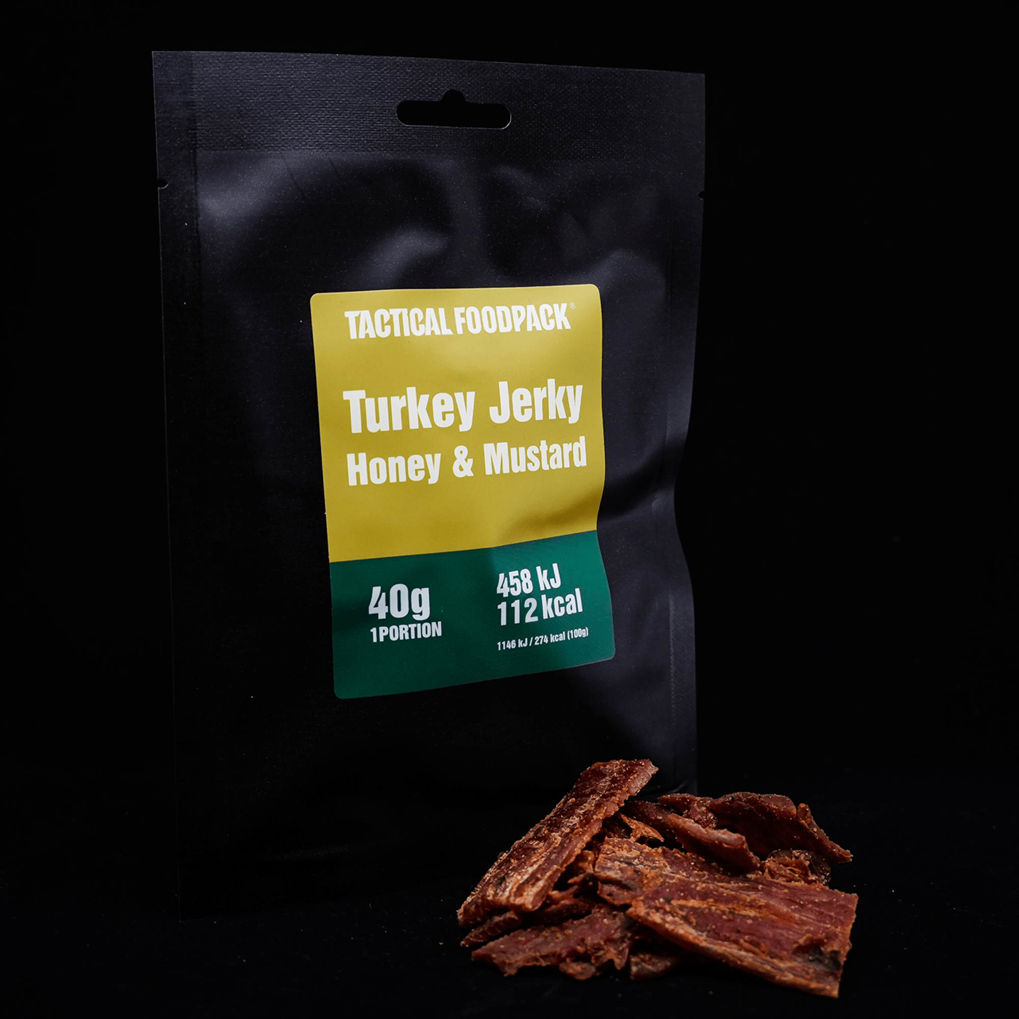 Tactical Foodpack Turkey Jerky Honey & Mustard 40g