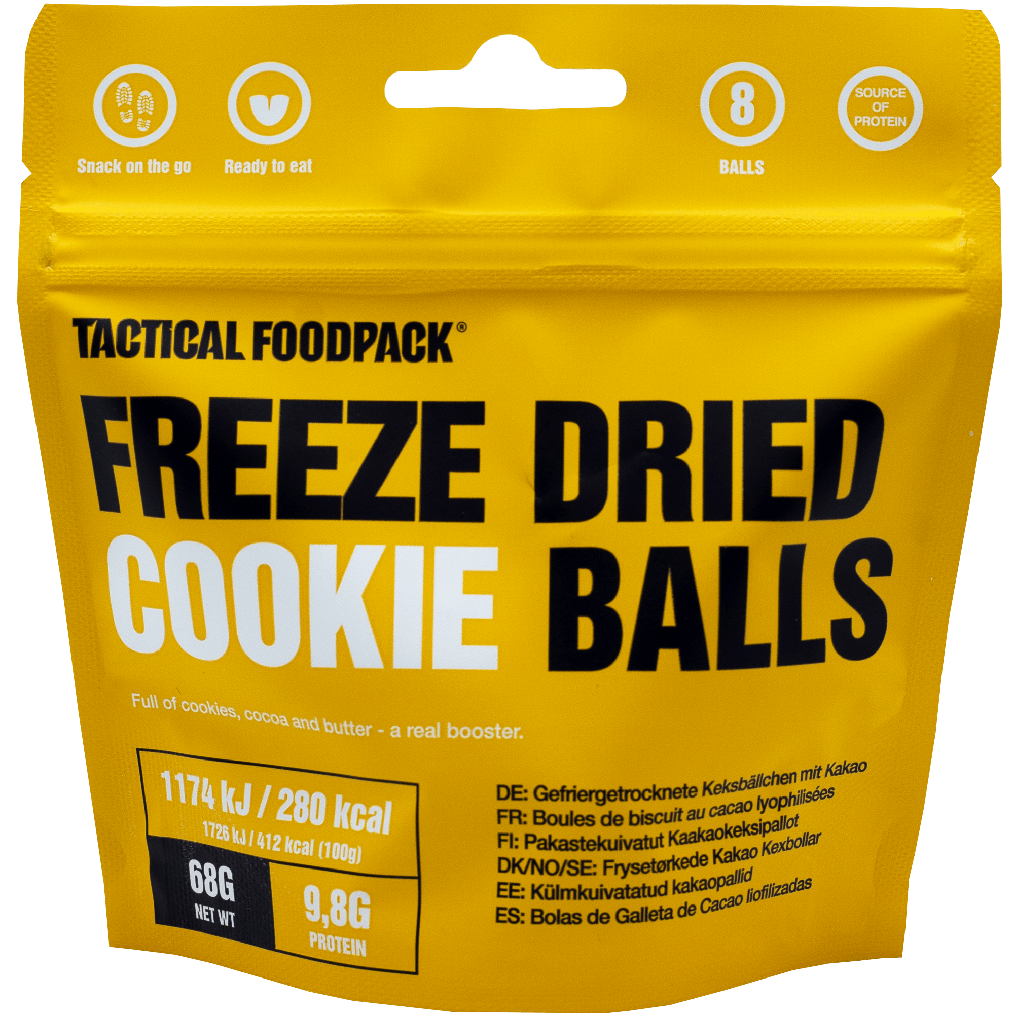 Tactical Foodpack Freeze-Dried Cookie Balls 68g