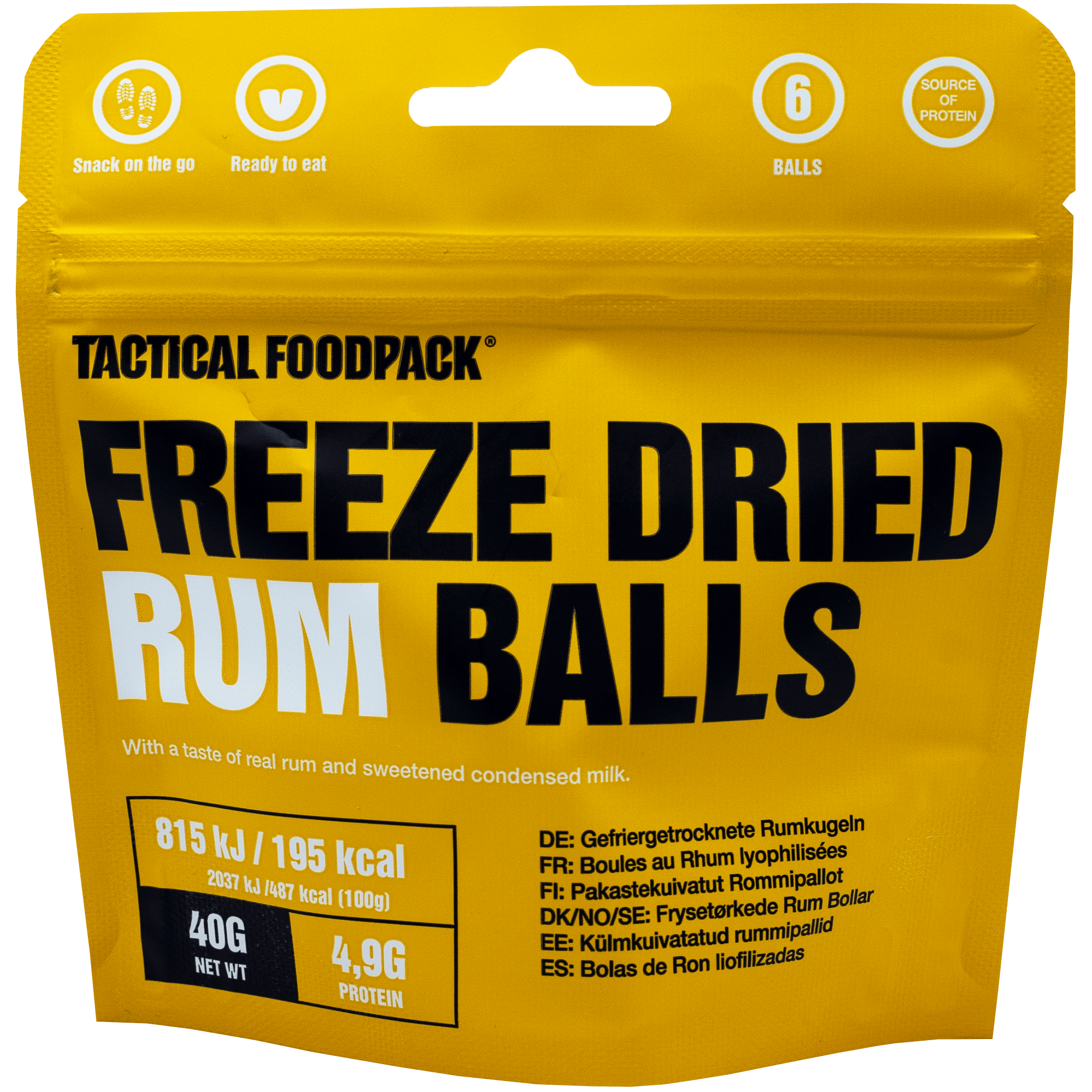 Tactical Foodpack Freeze-Dried Rum Balls 40g