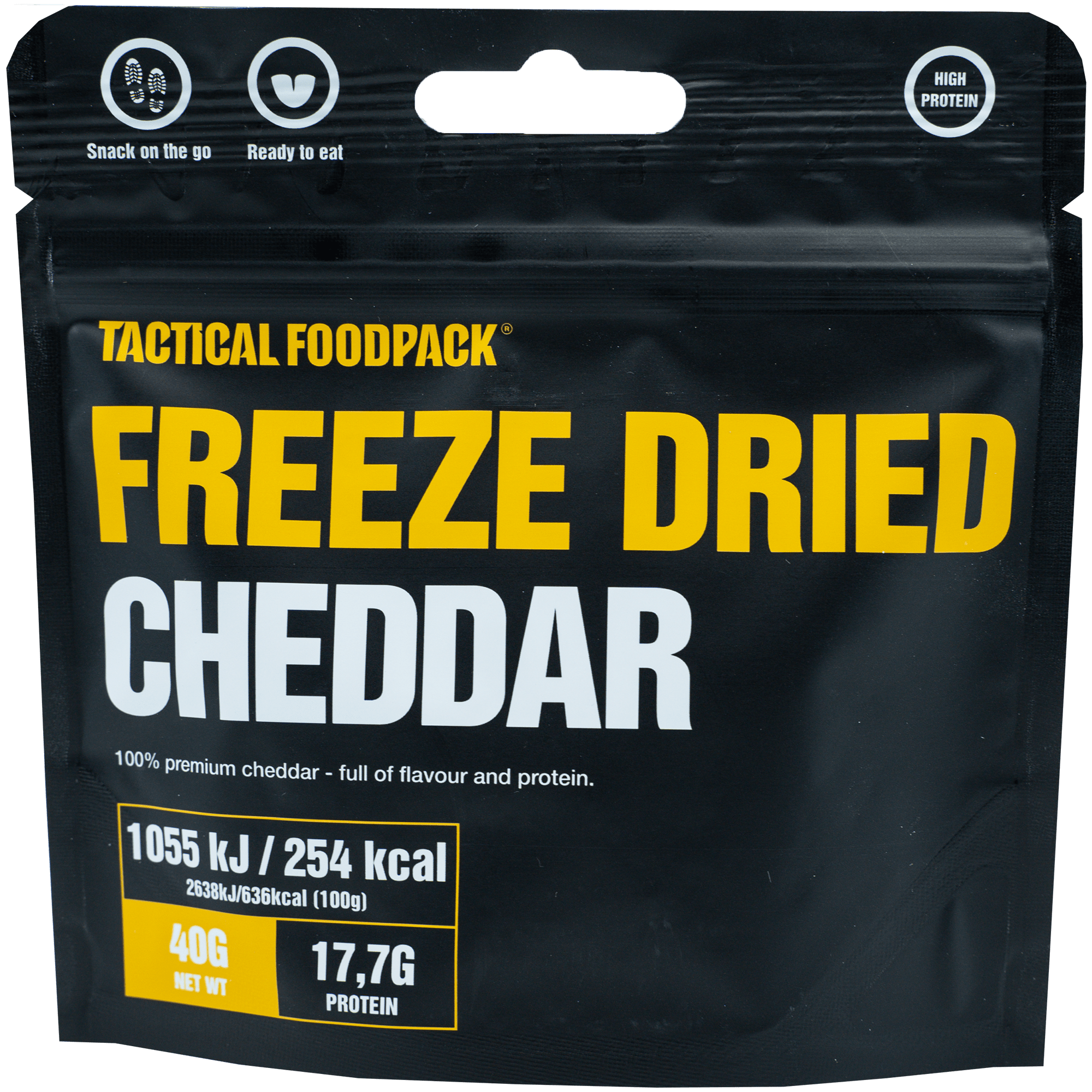 Tactical Foodpack Freeze-Dried Cheddar Snacks 40g