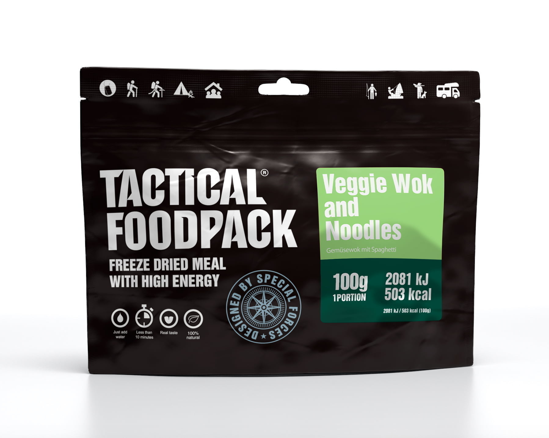 Tactical Foodpack Veggie Wok and Noodles 100g