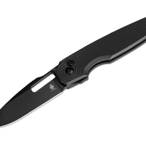 Kizer Dogfish Aluminum All Black Button Lock