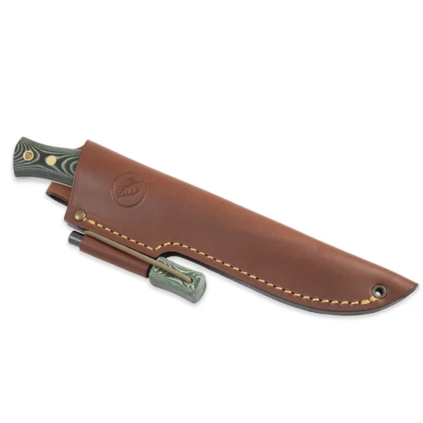Casström No.14 SFK Green Micarta with Fire striker