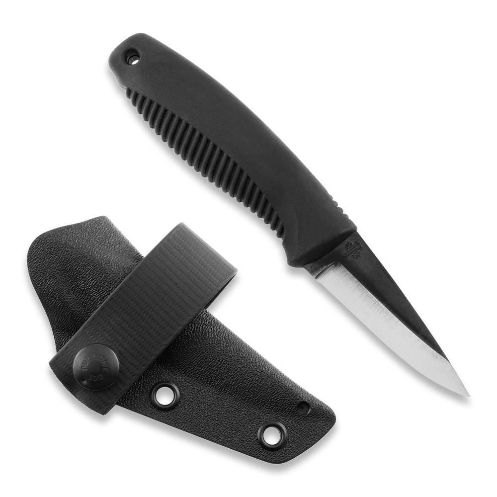 Peltonen Knives - M23 Ranger Cub 80CrV2, Black Handle, Black Kydex Sheath