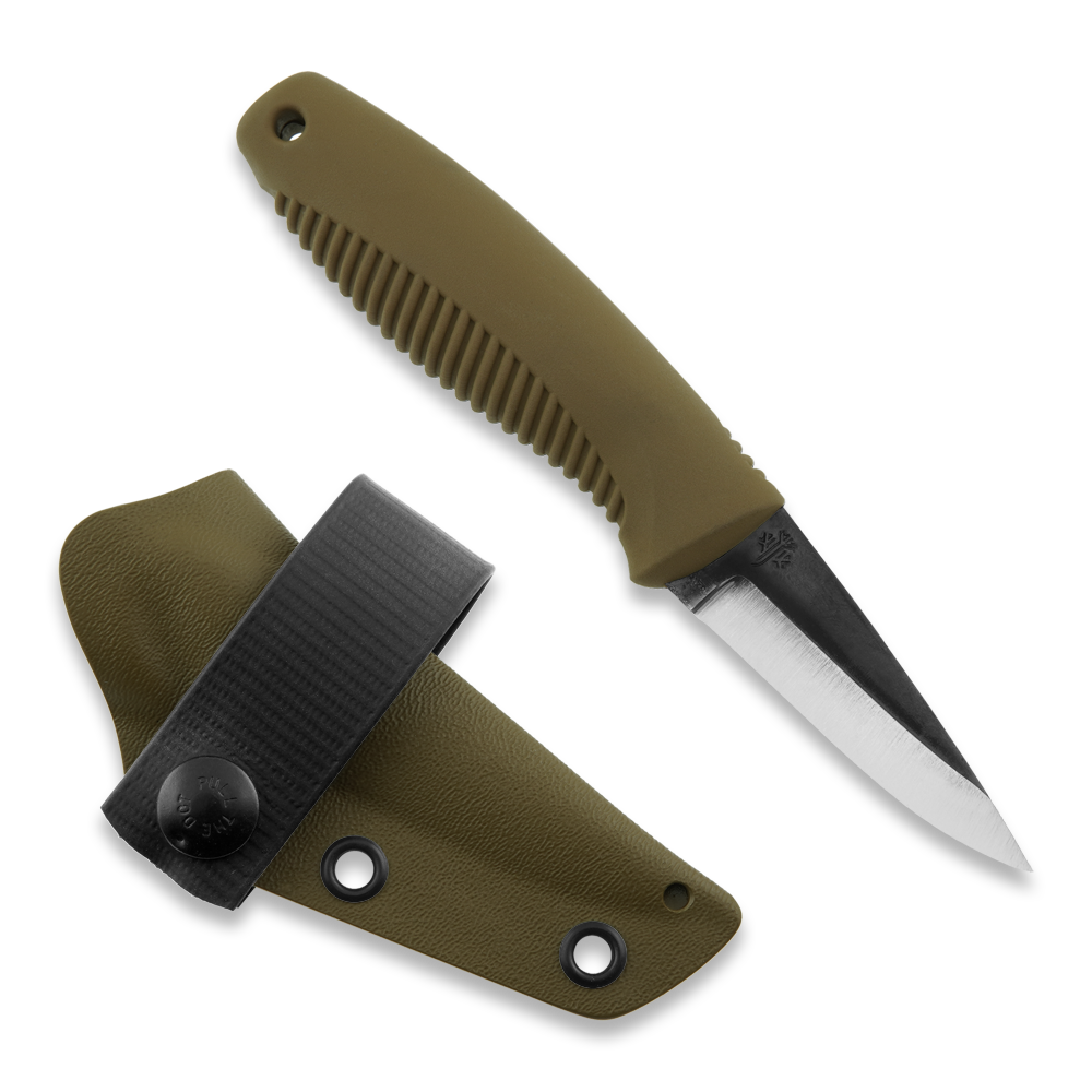 Peltonen Knives - M23 Ranger Cub 80CrV2, Coyote Handle, Coyote Kydex Sheath